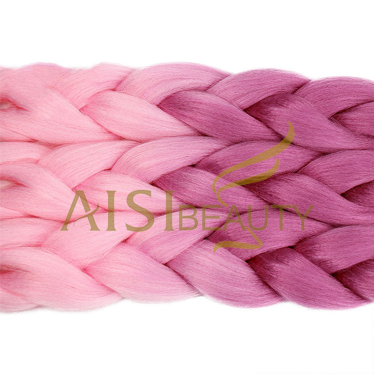 Aisi Beauty Wholesale Cheap Vendor Hotselling Ombre Color Jumbo Box Braid Twist Synthetic Crochet Braiding Hair Extensions