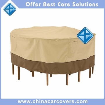 Deluxe Outdoor Waterproof 6 Seat Round Table & Chair Set Cover