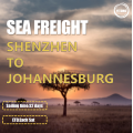 Freight de mer de Shenzhen à Johannesburg Afrique du Sud