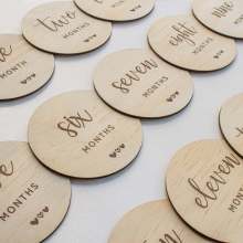 Wooden Milestone Discs: Celebrating Baby's Precious Moments