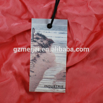 customize hang tag with string for apperal accessories