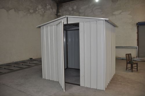 Moistureproof Construction Steel Metal Car Sheds / Shelters White