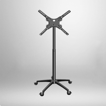 Corner mobile tv trolley stand motorized cart