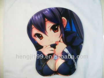 3d breast mouse pad