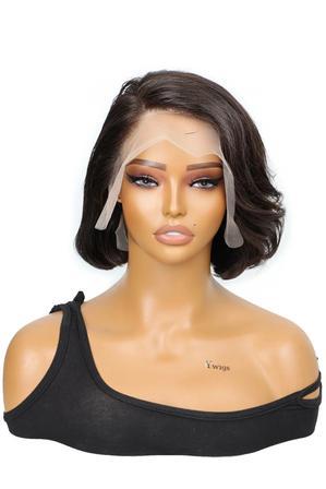 Short Deep Wave Human Hair Bob Wig