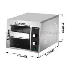 2023 New Design Professional Industrial Stainless Steel Toastor Commercial Electric Conveyor Toasters