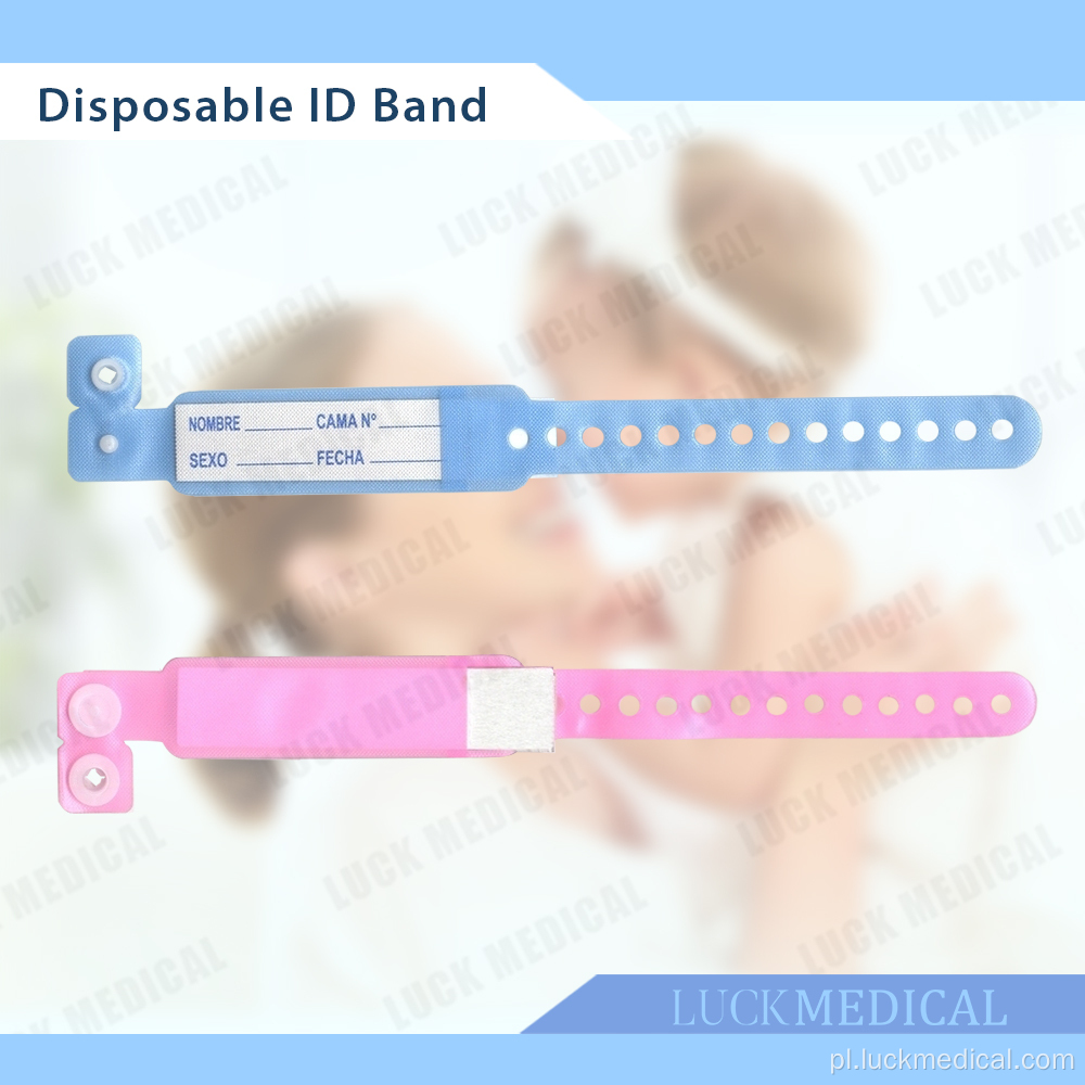 Medical Id Band Identyfikacja pasma nadgarstka