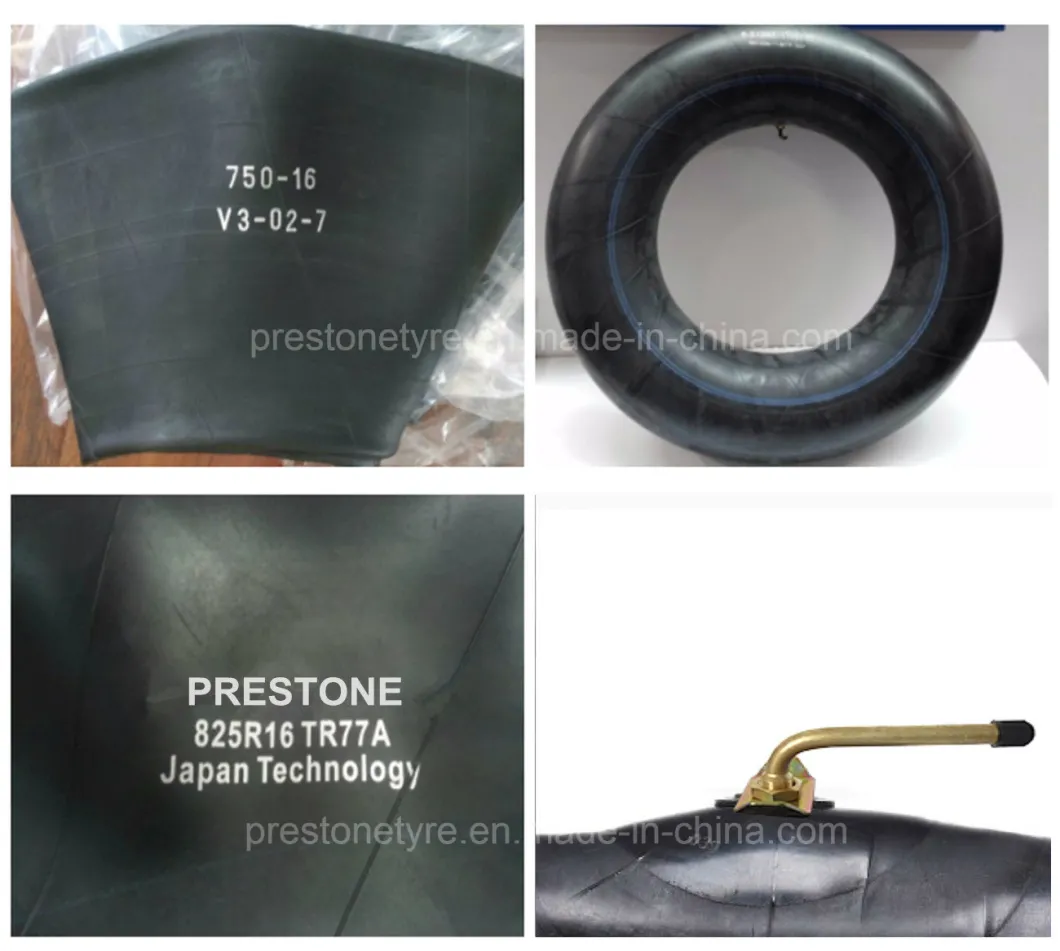 Radial Bias TBB TBR Truck Tyre Tire Butyl Natural Rubber Inner Tube 8.25-20 9.00-20 10.00-20 11.00-20 12.00-20 20'' Series