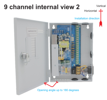 12V ac dc  boxed cctv power supply