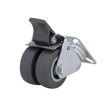 Double Wheel 2 inch TPR Caster Wheels