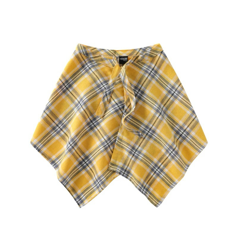 Blue Checkered Waist Accessories for Women