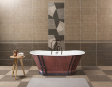 Hotel Project Copper Skirted Cast Iron Bath Tubs