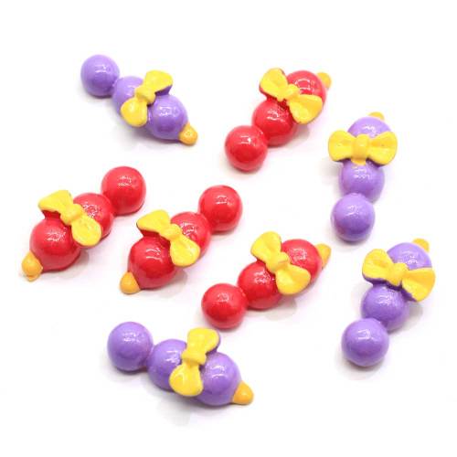 Nieuwe Charm Kralen Stick Shaped Paars Rood Major Resin Cabochon 100 stks / zak Handgemaakte Ambachten Decor Kralen Charms