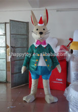 Durable EVA plush rabbit mascot costume Christmas mascot costume for adult