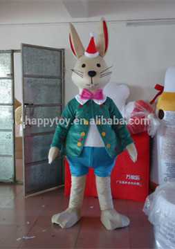 Durable EVA plush rabbit mascot costume Christmas mascot costume for adult
