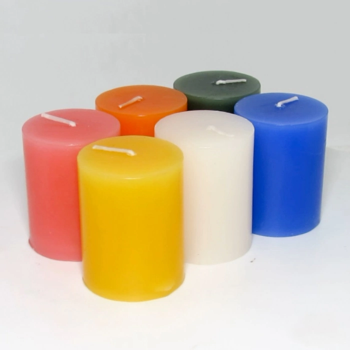 Wholesale Market Home Products Ivory Wax Pillar Candles Unscented for Weddings