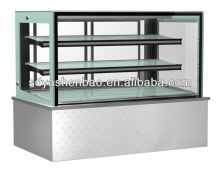 cake display refrigerator cake showcase chiller with white marble base