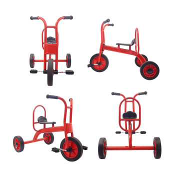 Red steel frame baby three wheels for children