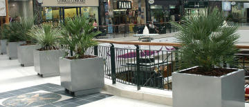 Concrete furniture Trough planters and flower pot