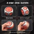 Dual D20 8-in-1 Spinner Metal Dice, Hexagonal Spinning D&D Monster Themed Dice Set for TTRPG Dungeons and Dragons,Dungeon Master