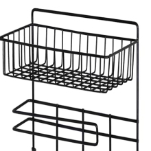 Multifunctional Kitchen Rack Hanging Basket with Hooks