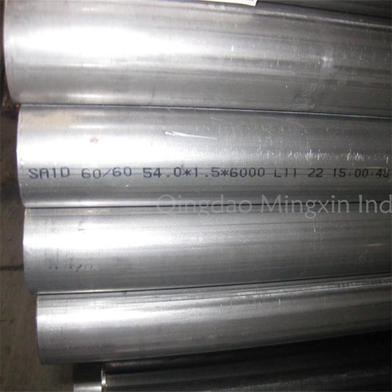 Tubo De Aco Aluminizado Tube Dx53D COM Revestimento De Aluminio 80g 120g Used for Exhaust Automobile Pipes