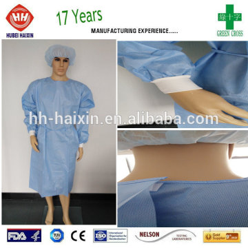 Green Sterile Isolation Gown Surgical Gown