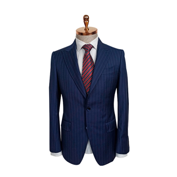Fashion bespoke blue groom wedding suit fabrics wool tailor made formal mens tuxedo suits