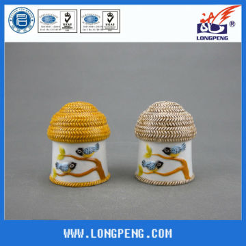 Antique Ceramic Salt Pepper Shakers