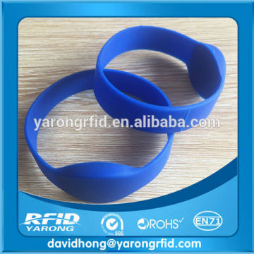 Environmental 125khz passive rfid wristband/uhf rfid wristband/NFC silicone rfid wristband