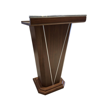 Solid Wood Conference Podium Table for Modern Lecture Halls