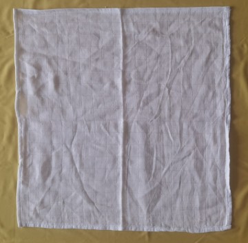 bamboo/cotton soft pre-washed muslin face cloth