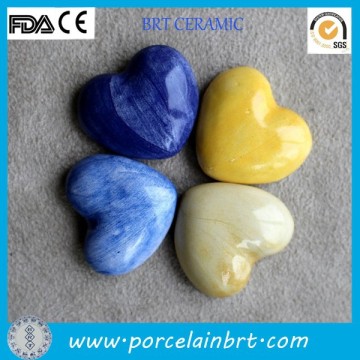 Home decor handmade heart shaped Ceramic Magnets