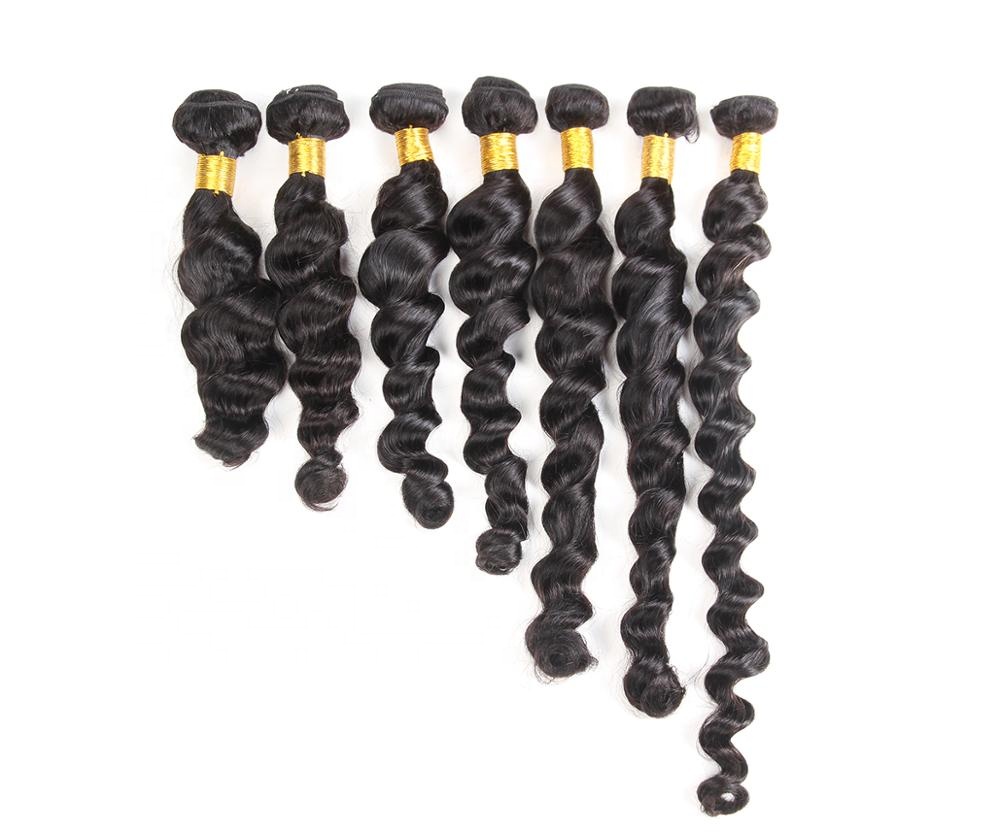 18 Inch 100% Loose Wave Human Hair Bulk Extension,  Loose Curls Virgin Hair Weave Bundles