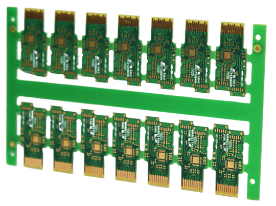 6 Layer High Tg Leadless Gold Finger PCB Circuit Board 6 Layer High Tg Leadless Gold Finger PCB Circuit Board
