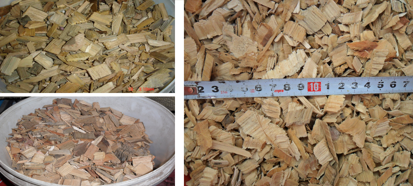 Wood chip making machine