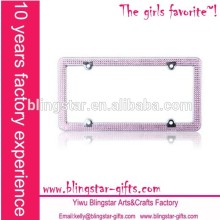 4 holes bling car licence plate frame usa