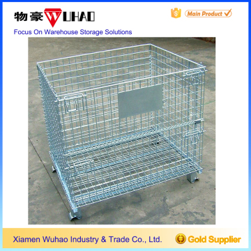 foldable wire mesh container