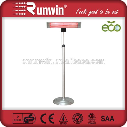 2015 hot sell Runwin 1800w 2 in 1 golden tube in standing free infrared electric heater for sale