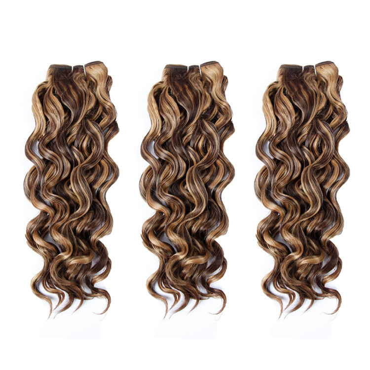 Ombre Brown Water Wave Crochet Braids for Passion Twist Crochet Hair Passion Twist Braiding Hair Extensions