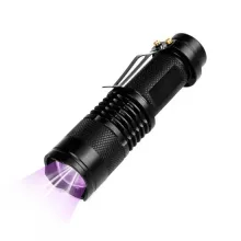 LED Flashlight Torch with UV Black Light Function