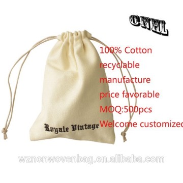 customized promotional cotton string bag