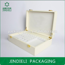 fashion elegant wooden pu cosmetic box