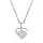 Opalite Love Heart Birthstone Pendse Pendse Gemstone Collares para mujeres