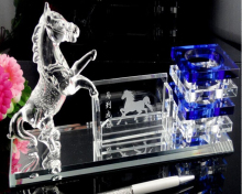 Crystal office gifts for office desk use and decoration office desk sets