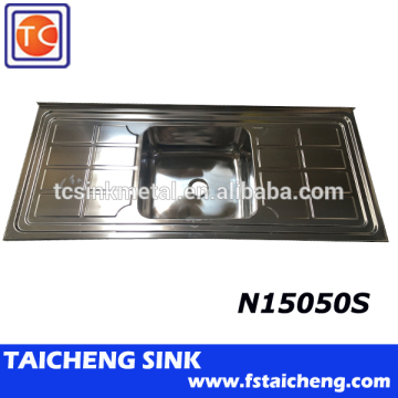 1500*500*180mm Middel East Market Lay-On Single Bowl Kitchen Stainless Steel Sink