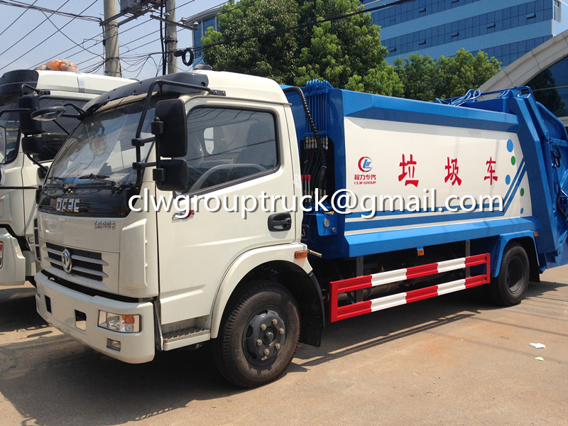 Dongfeng Duolika 5CBM Compress Trash Truck