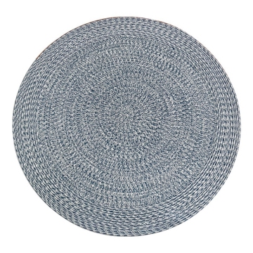 PP braided woven round patio deck mat