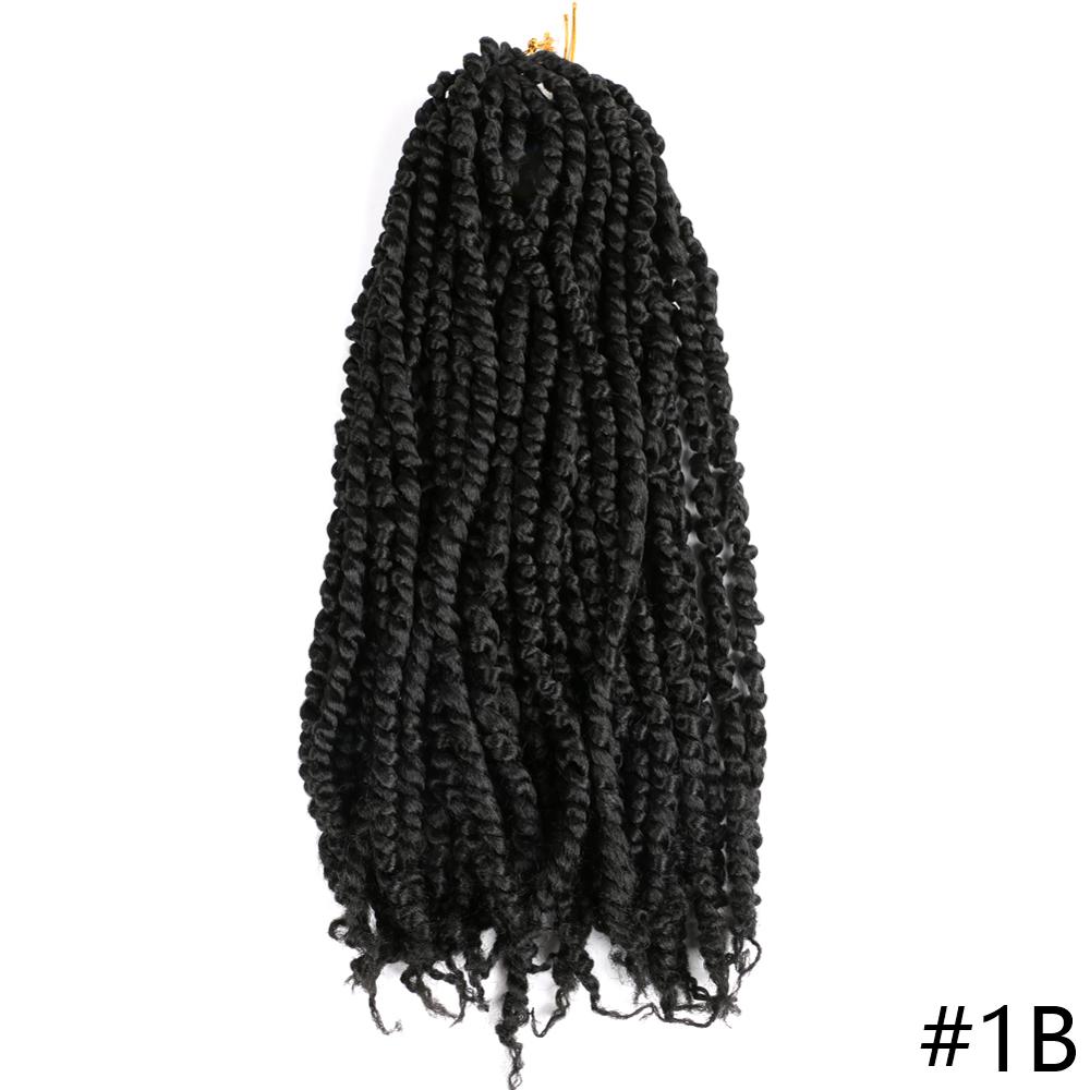 Passion Twist Braids Xtwo Crochet Braiding Hair Synthetic Crochet Hair Extensions High Temperature Fiber Braiding Hair For Women