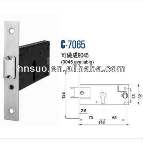 mortise cylinderical lock body for door hardware